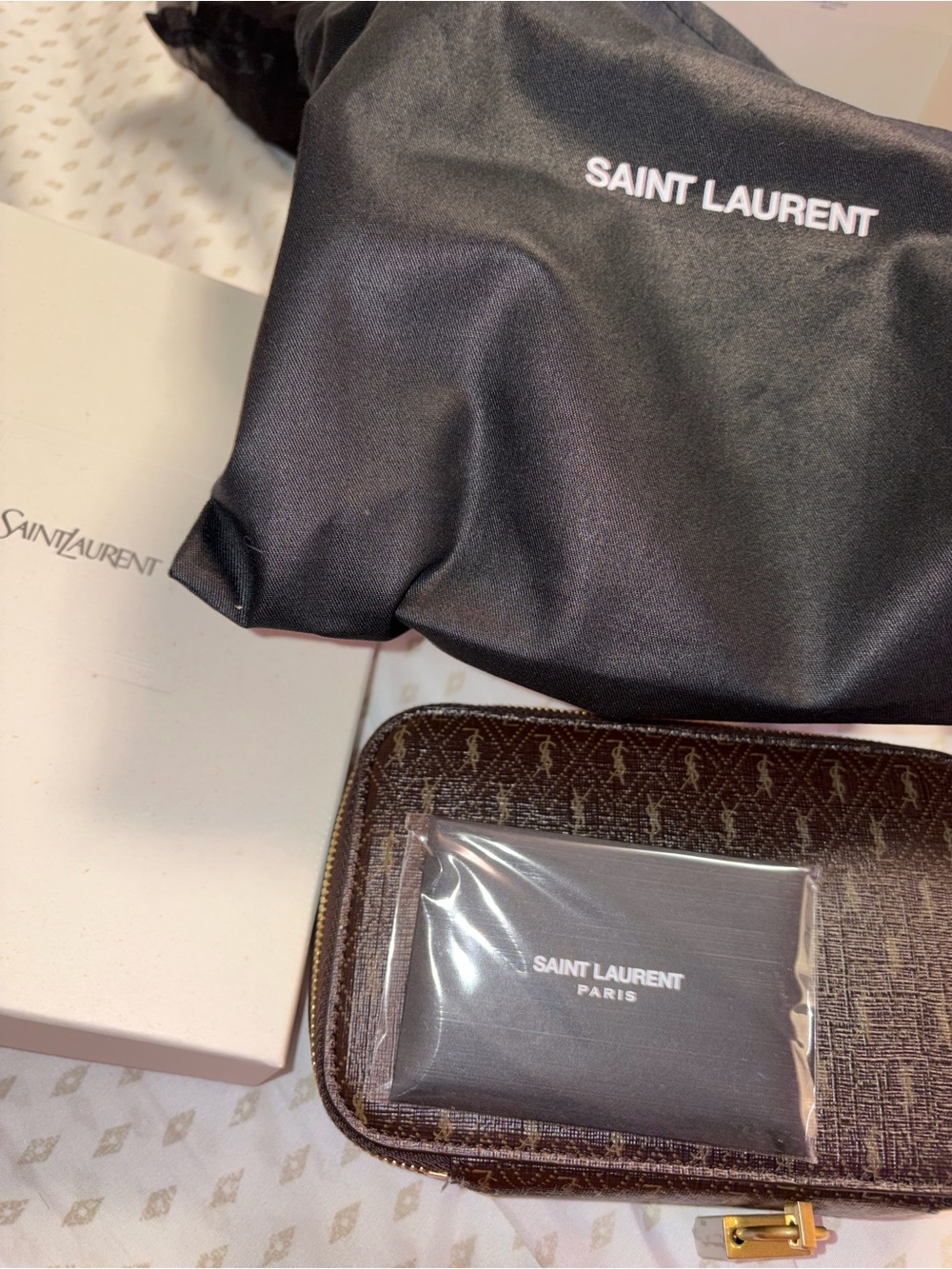 Saint Laurent Le Monogramme Box with Embossed Logo
